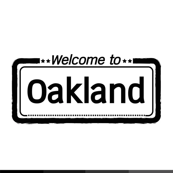 Bienvenue à Oakland City — Image vectorielle