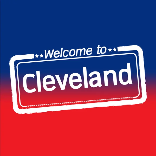 Vítejte v městě Cleveland — Stockový vektor