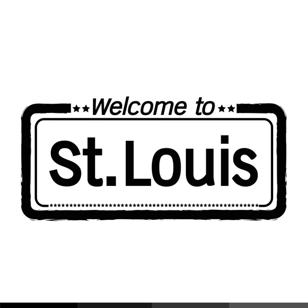 Bienvenido a St. Louis City — Vector de stock