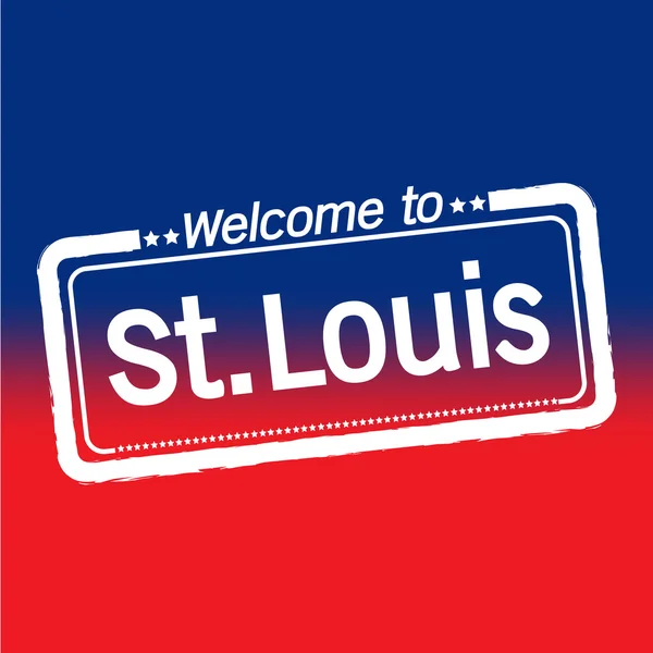 Welkom bij St. Louis City — Stockvector