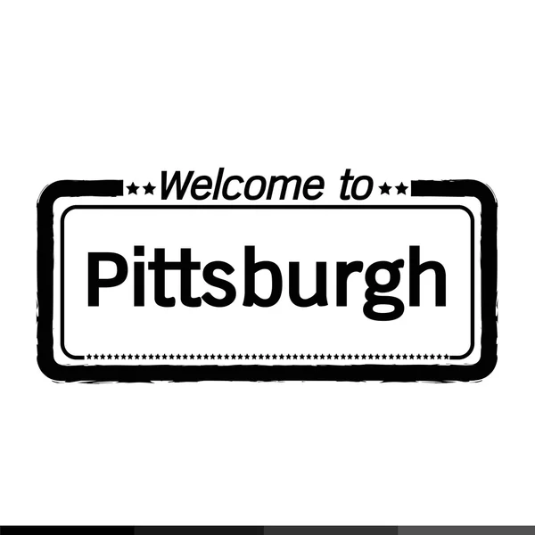 Bienvenue à Pittsburgh City — Image vectorielle