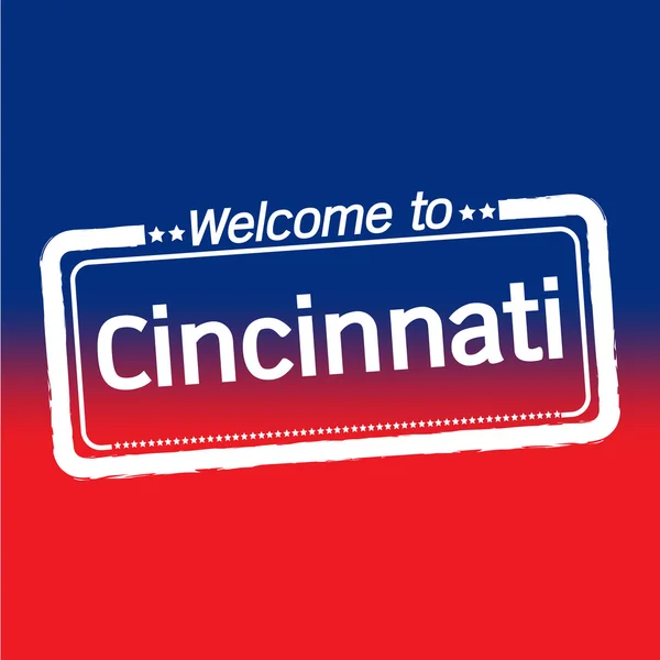 Bienvenue à Cincinnati City — Image vectorielle