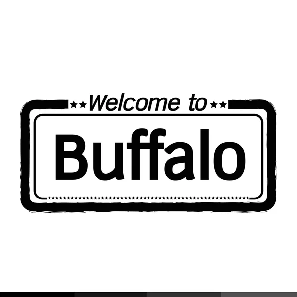 Bienvenue à Buffalo City — Image vectorielle