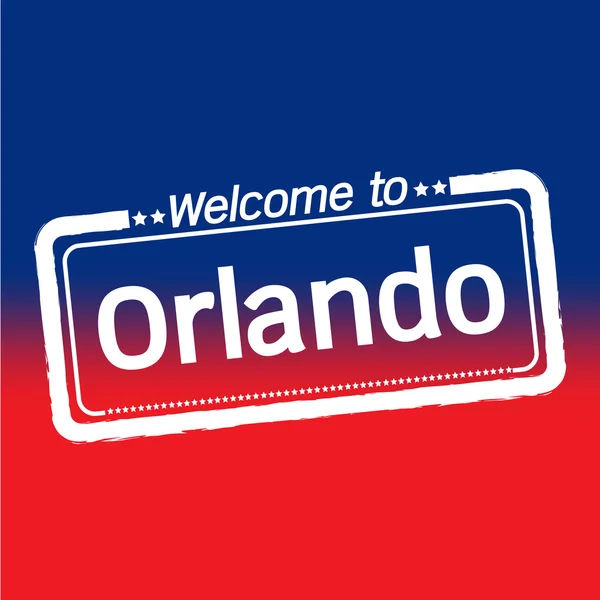 Bienvenue à Orlando City — Image vectorielle