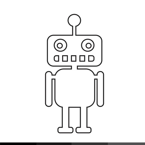 Robota ikona designu — Wektor stockowy