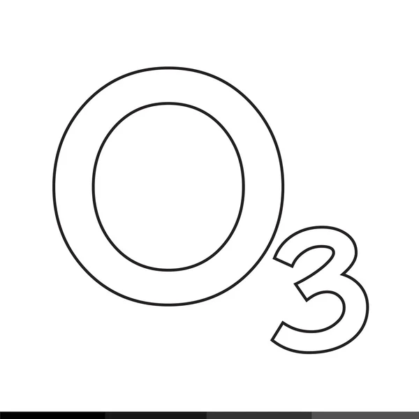 Ozon ikony designu — Stockový vektor