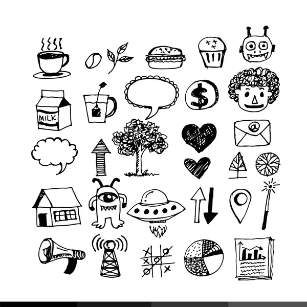Business doodles design — Wektor stockowy