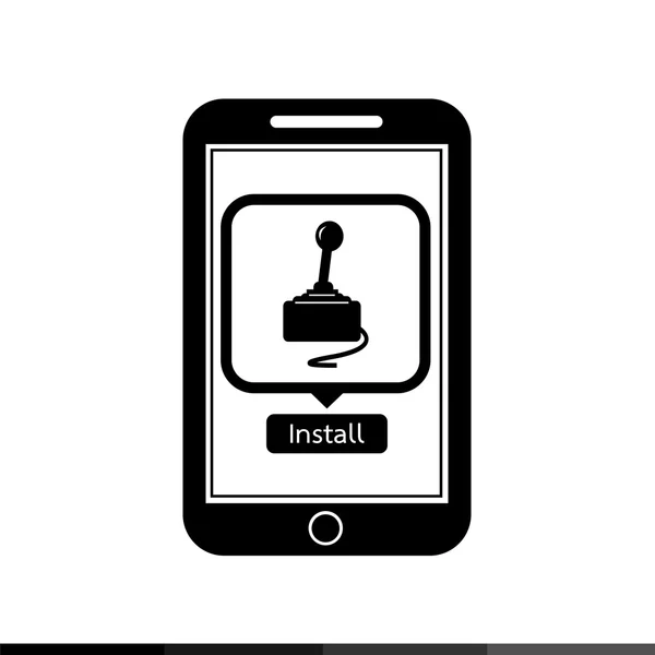 Ícone do aplicativo de jogo móvel de telefone inteligente —  Vetores de Stock