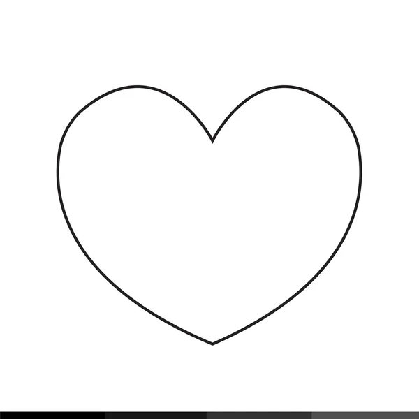 Icône coeur simple — Image vectorielle