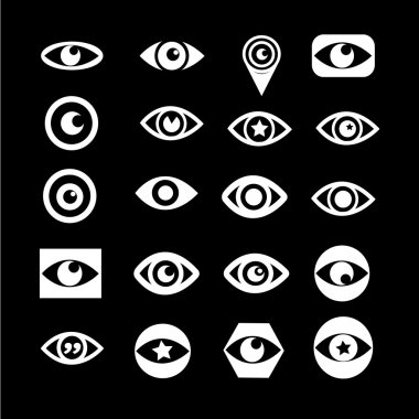 göz simgesi seti 