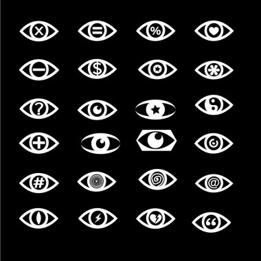 göz simgesi seti 