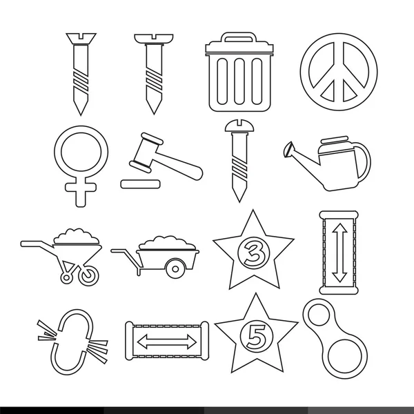 Icon set design — Stock Vector