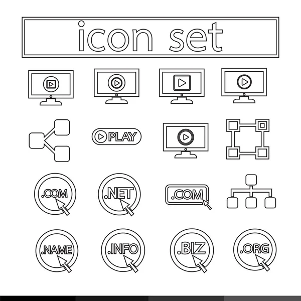 Tasarım Icon set — Stok Vektör