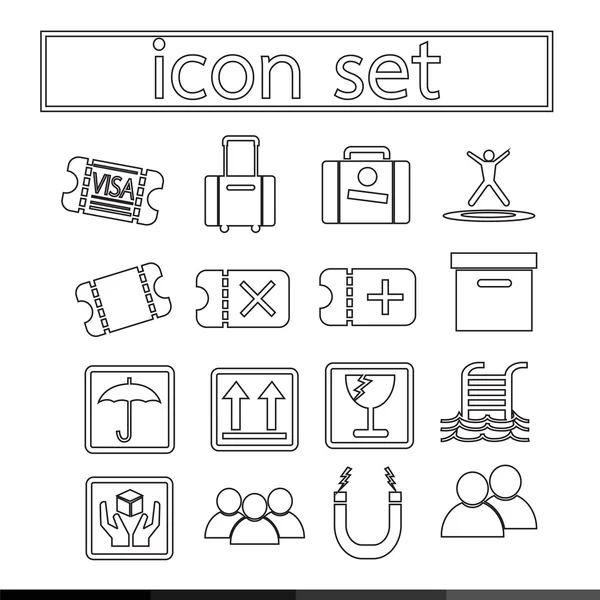 Tasarım Icon set — Stok Vektör