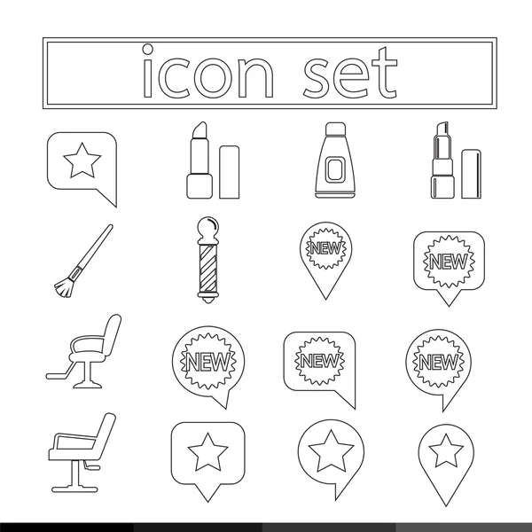 Tasarım Icon set — Stok Vektör