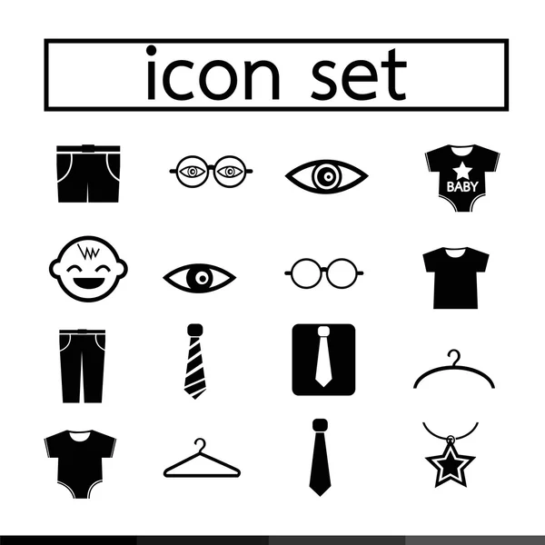 Icône set design — Image vectorielle