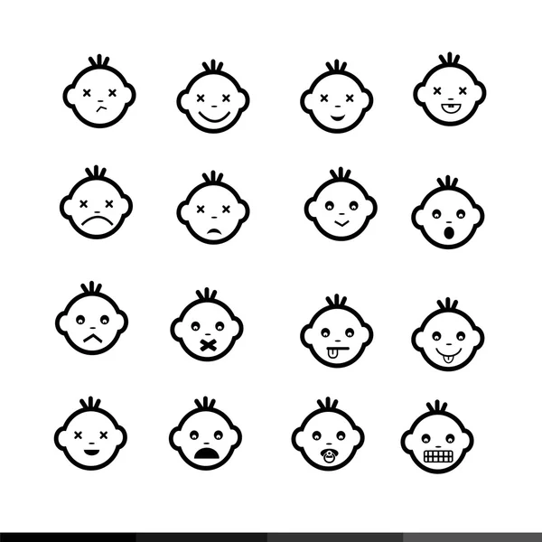 Baby icons design — Stock Vector