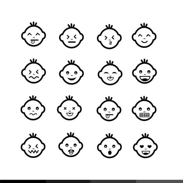Baby iconen ontwerp — Stockvector