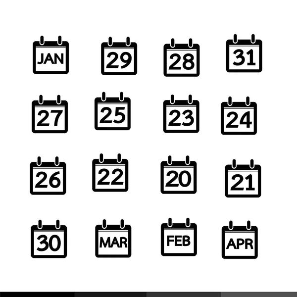 Kalender-Icon-Design — Stockvektor