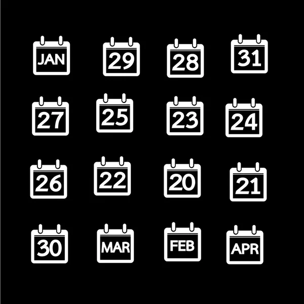 Kalender-Icon-Design — Stockvektor