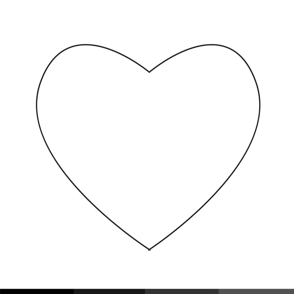 Conception d'icône de coeur — Image vectorielle