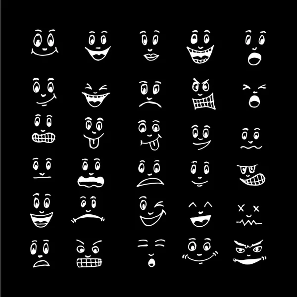 Emoticon-Emoji-Symbole — Stockvektor