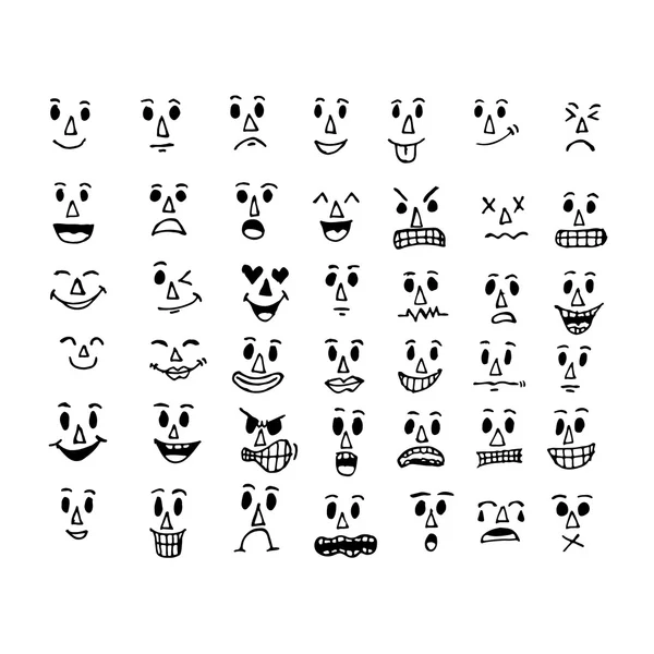 Emoticon Emoji iconen — Stockvector