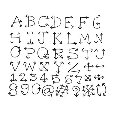 Yazı tipi tasarım doodle