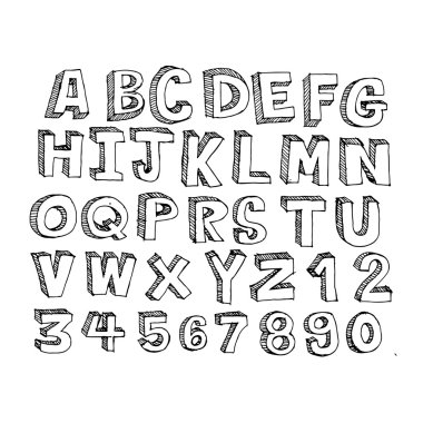 Yazı tipi tasarım doodle