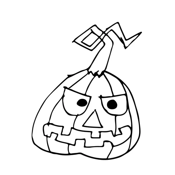 Doodle icono de calabaza de halloween — Archivo Imágenes Vectoriales