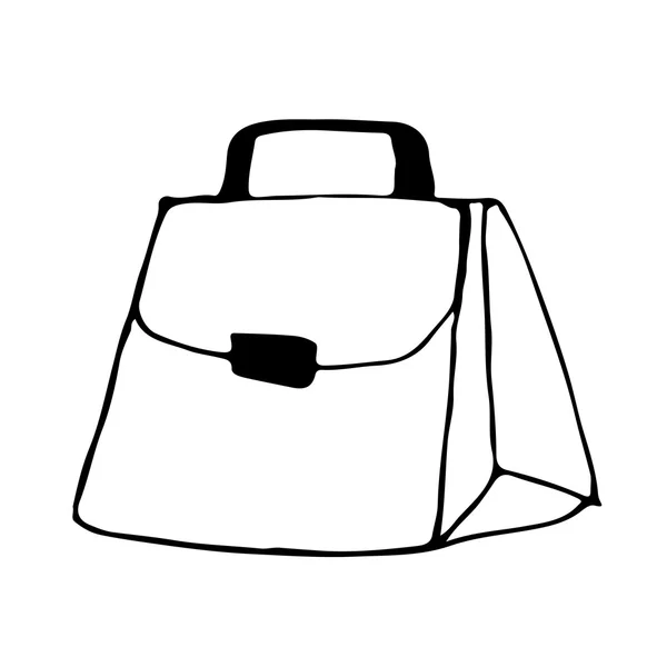 Значок Doodle bag — стоковый вектор