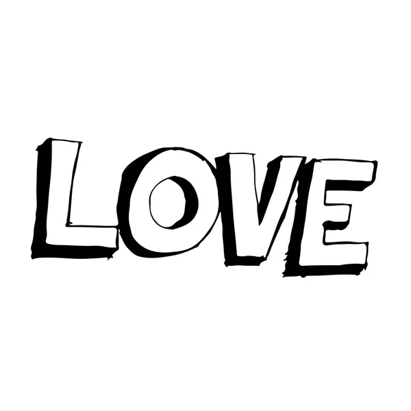 Doodle Icona dell'amore — Vettoriale Stock