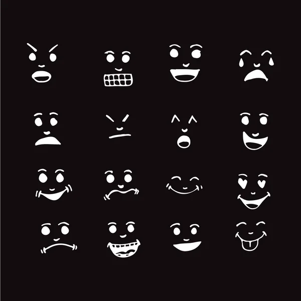 Emoticon Emoji icono Diseño de ilustración — Archivo Imágenes Vectoriales