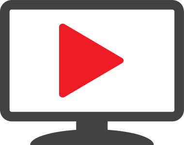  Siyah özet TV şov simgesine sahip tasarım