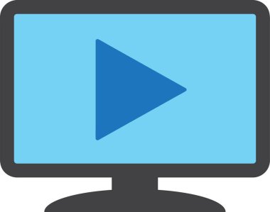  Siyah özet TV şov simgesine sahip tasarım