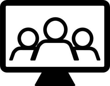  Siyah özet TV şov simgesine sahip tasarım