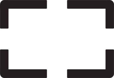 Tam ekran ikonu vektör illüstrasyonu