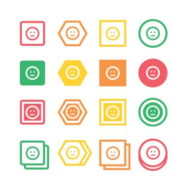 Duygusal duygu simgesi vektör illüstrasyonuName