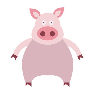 Domuz ikonu vektör illüstrasyonu