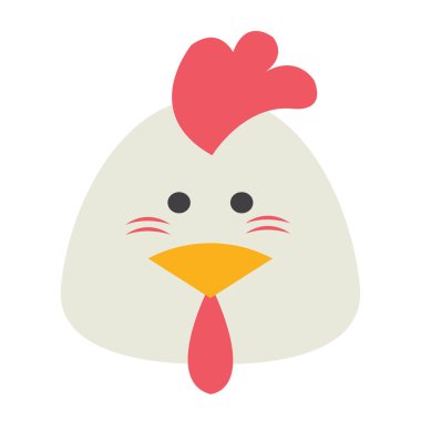 tavuk simgesi vektör illüstrasyonu