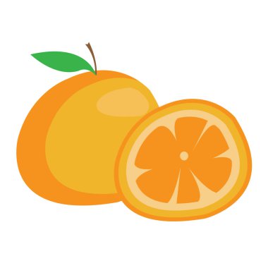 turuncu simge vektör illüstrasyonu