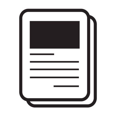 belge simgesi vektör illüstrasyonu