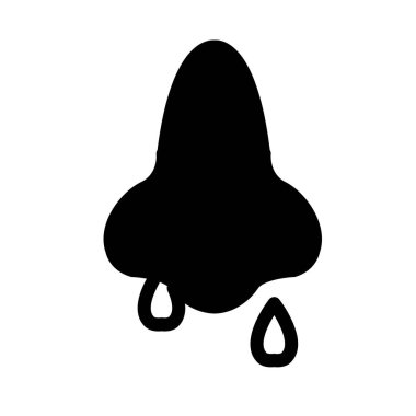 Akan burun simgesi vektör illüstrasyonu