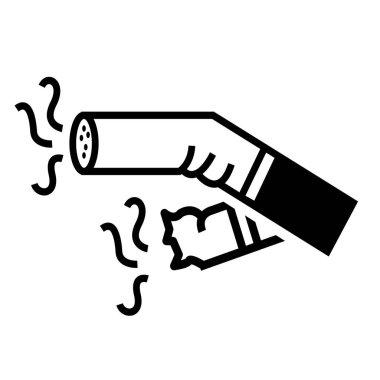 sigara ikonu vektör illüstrasyonu