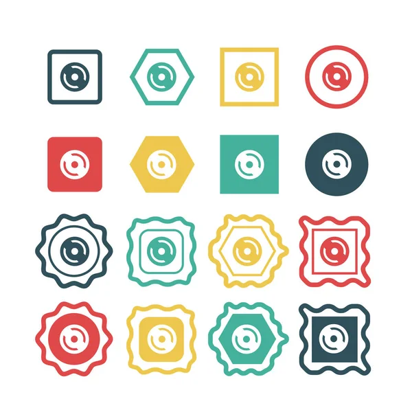 Icono Música Vector Ilustración — Vector de stock