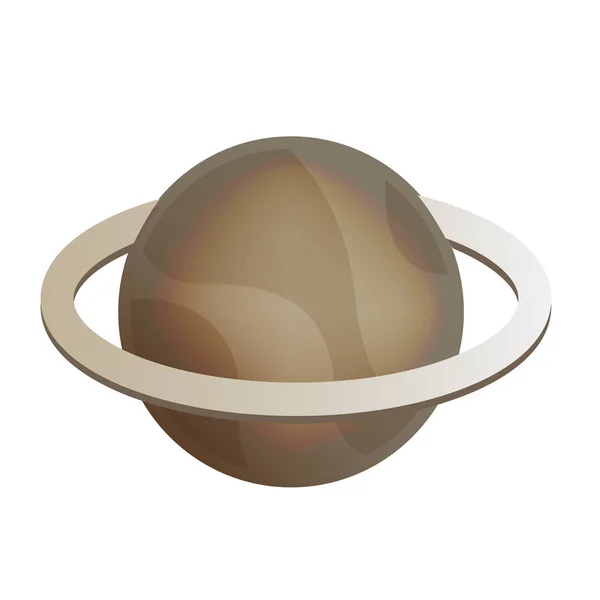 Saturierter Planet Icon Vektor Illustration — Stockvektor