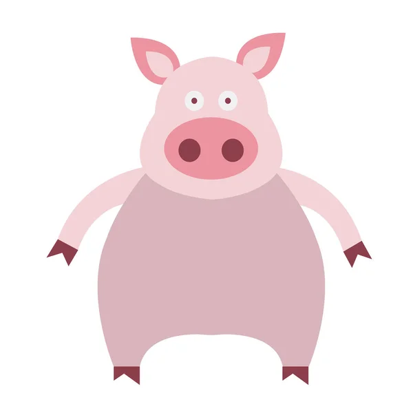 Pig Icon Vector Illustration — Stock Vector