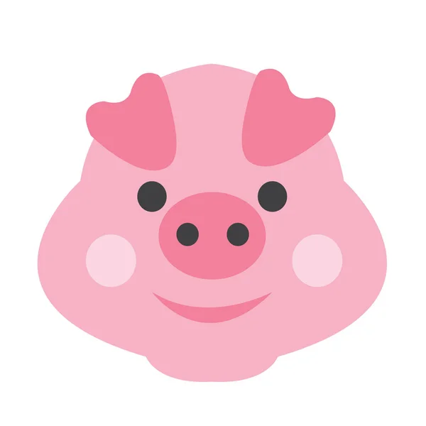 Pig Icon Vector Illustration — Stock Vector