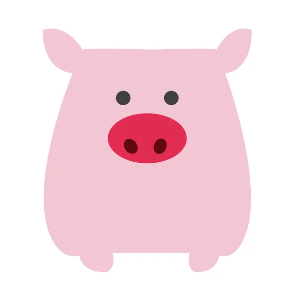 豚のアイコンベクトルイラスト — ストックベクタ