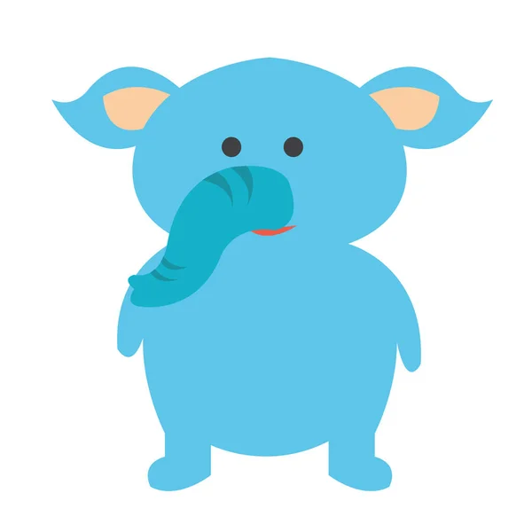 Elefante Icono Vector Ilustración — Archivo Imágenes Vectoriales